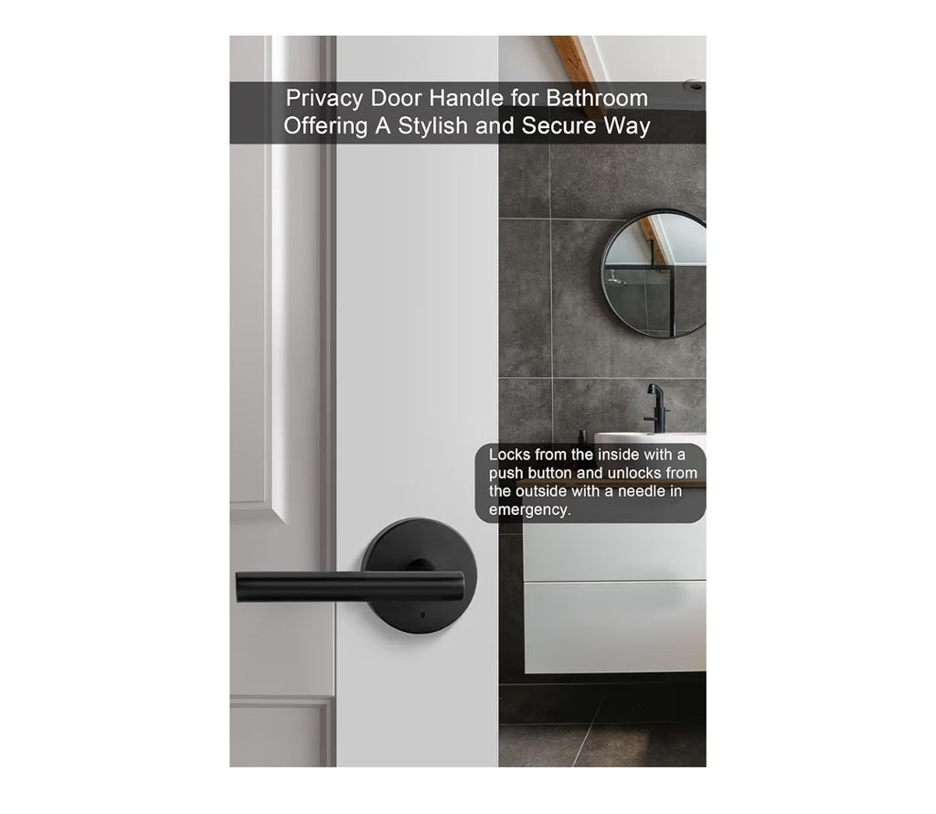 Goldenwarm Black Door Handles, Interior, 6 pack