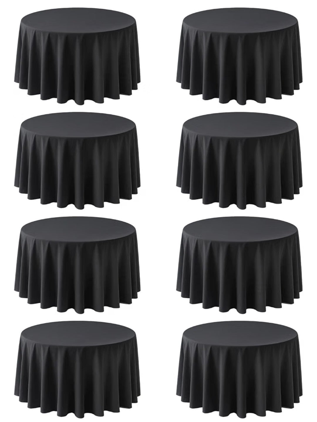 120 inch Round Tablecloths 8 pack