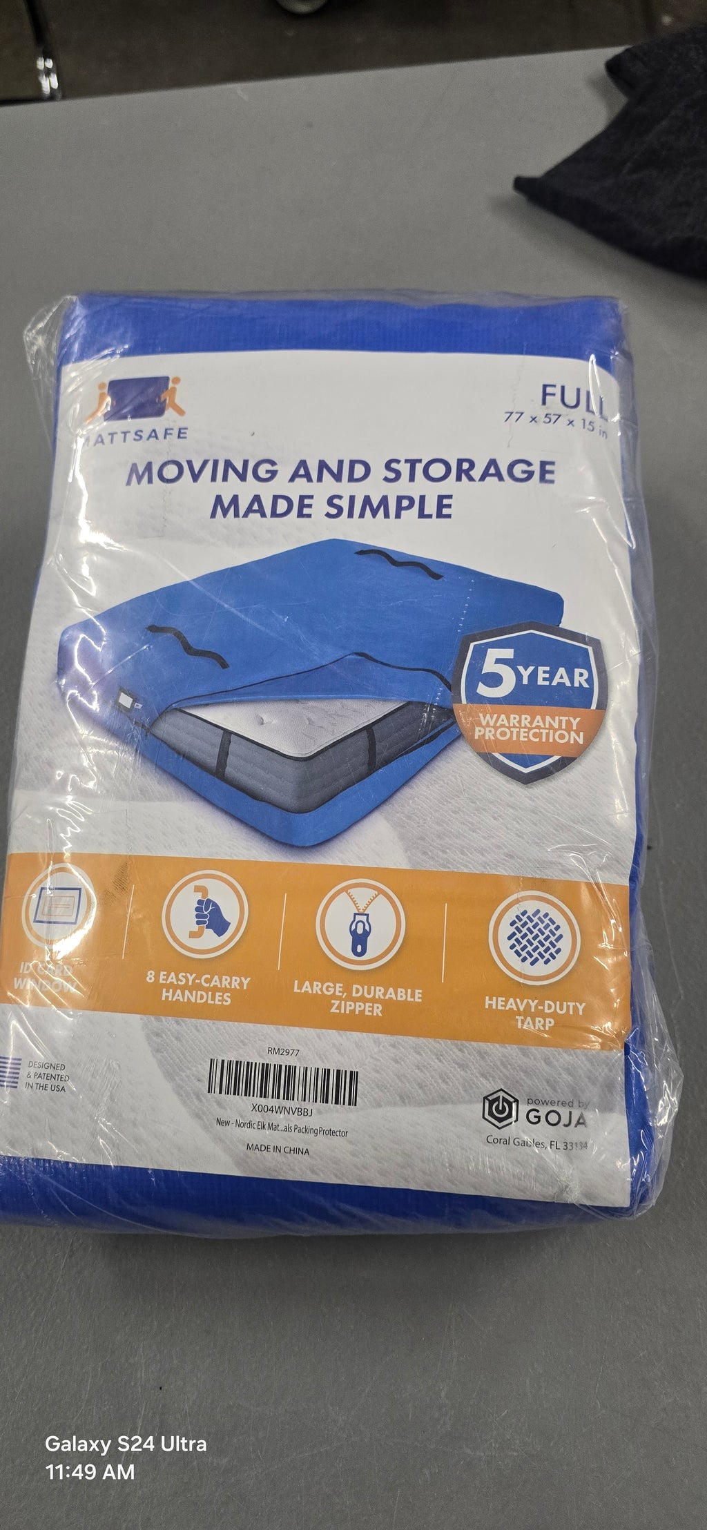 Nordic Elk Mattress Bags for Moving and Storage.
