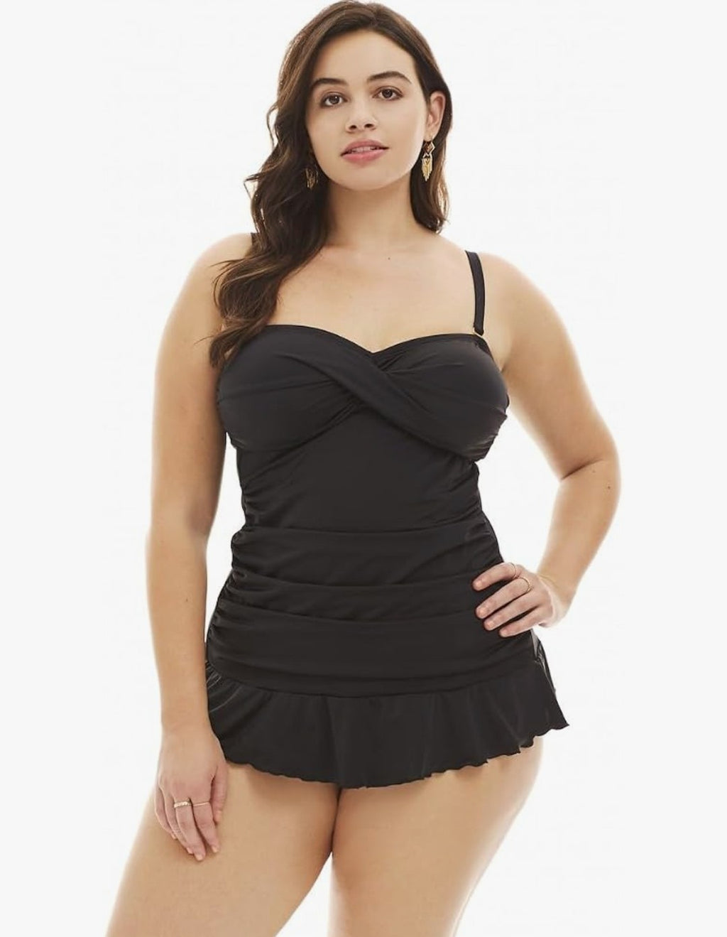 Holipick Twist Front Tankini (Size Large)