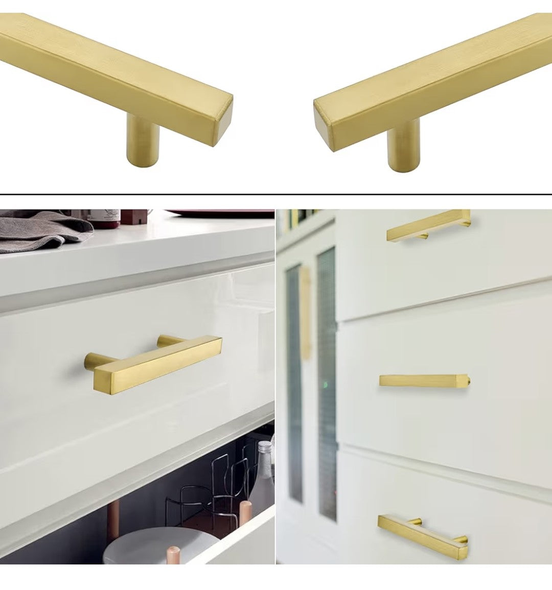 Goldenwarm Gold Cabinet Pulls (5 pack)