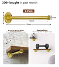 Pintuson 6 Pcs Industrial Pipe Clothes Bar 12 Inch