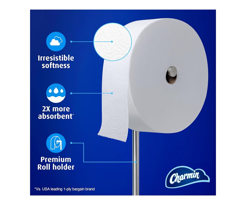New. Charmin Toilet Paper Ultra Soft, Forever Roll Starter Kit.