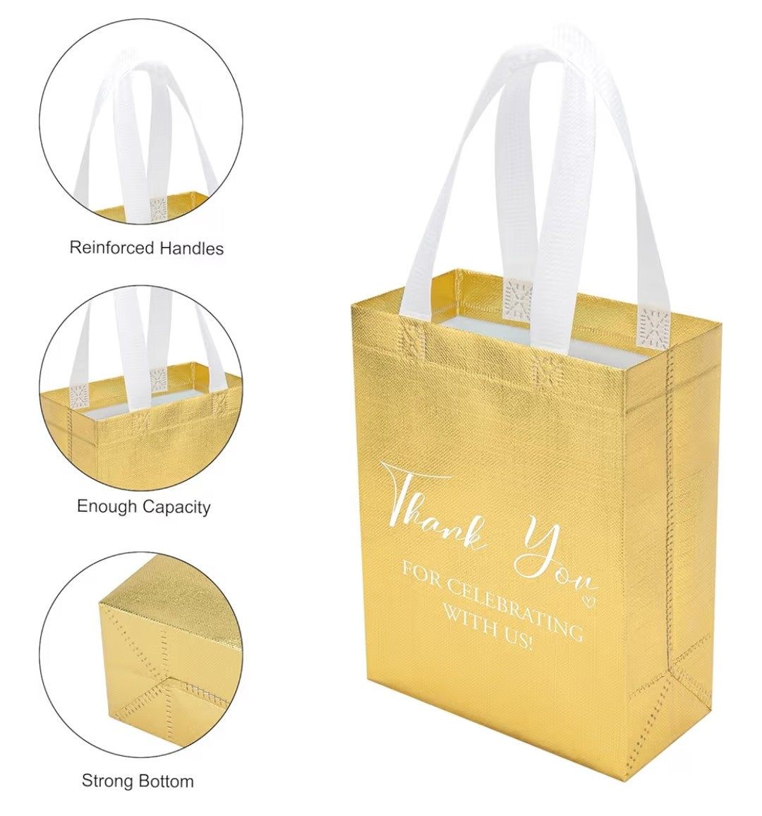 Gift Bags "Thank You for Celebrating with Us" 50pc