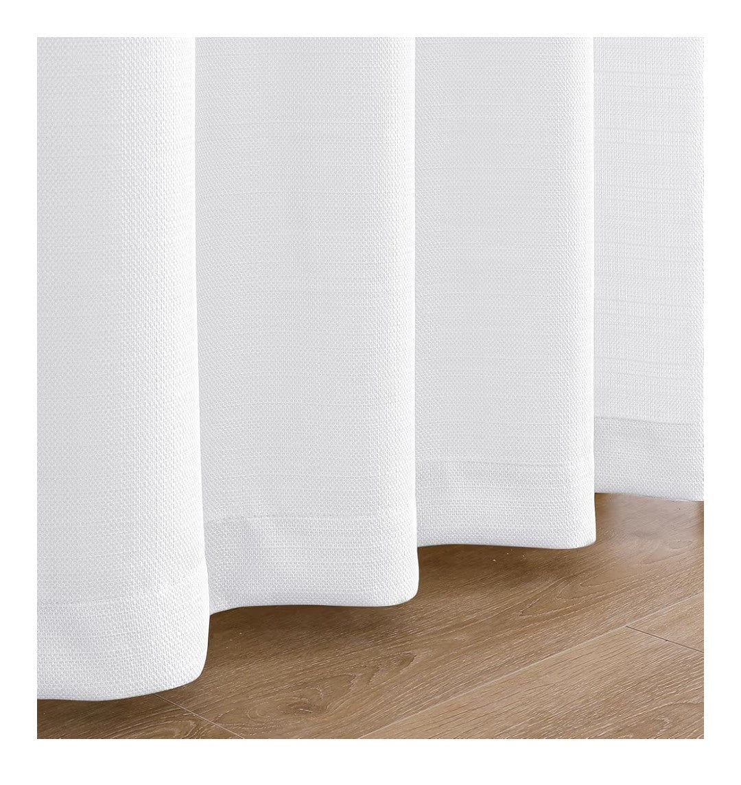 Chyhomenyc White Curtains 50x108in 2 pannels