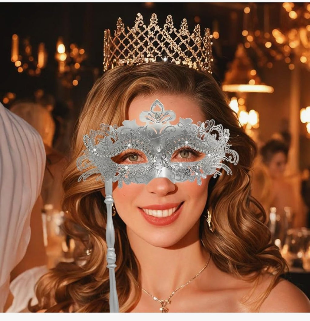 Masquerade Mask with Handle