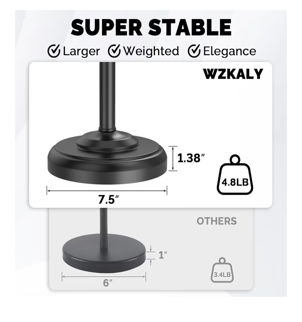 Toilet Paper Holder Stand (Black)