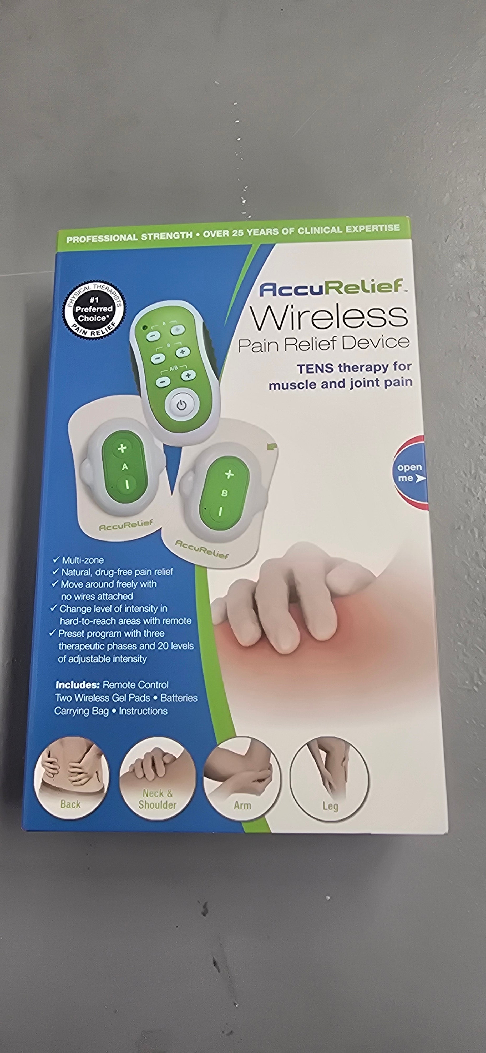 AccuRelief Wireless TENS Unit with Remote Control