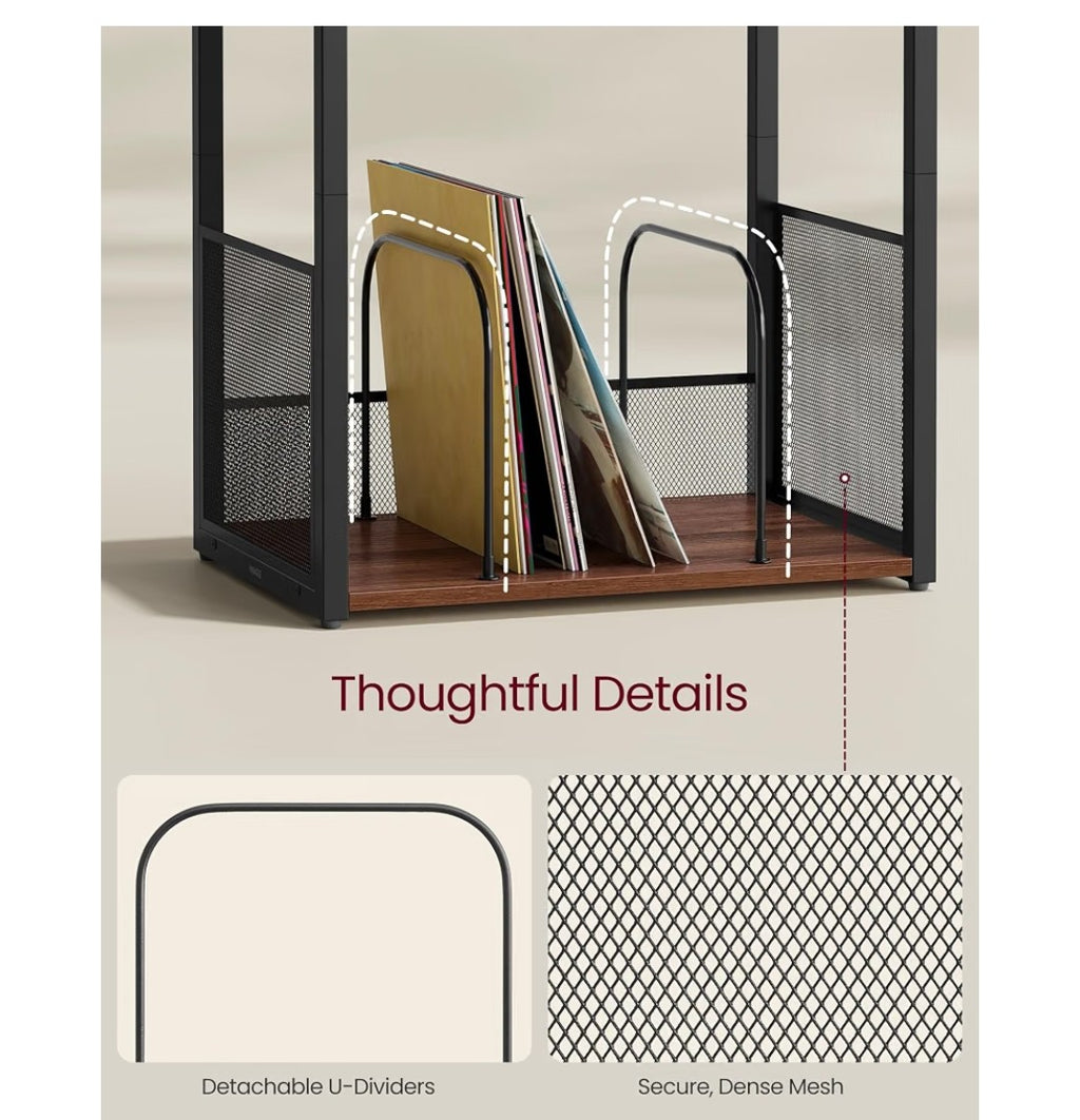 VASAGLE 3-Tier Record Player Stand