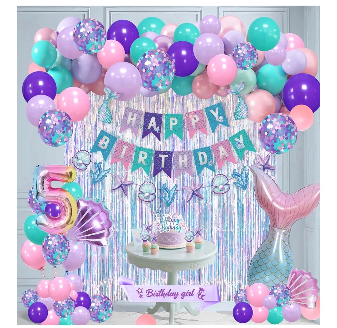 Mermaid Birthday Party Decorations (Number 5)