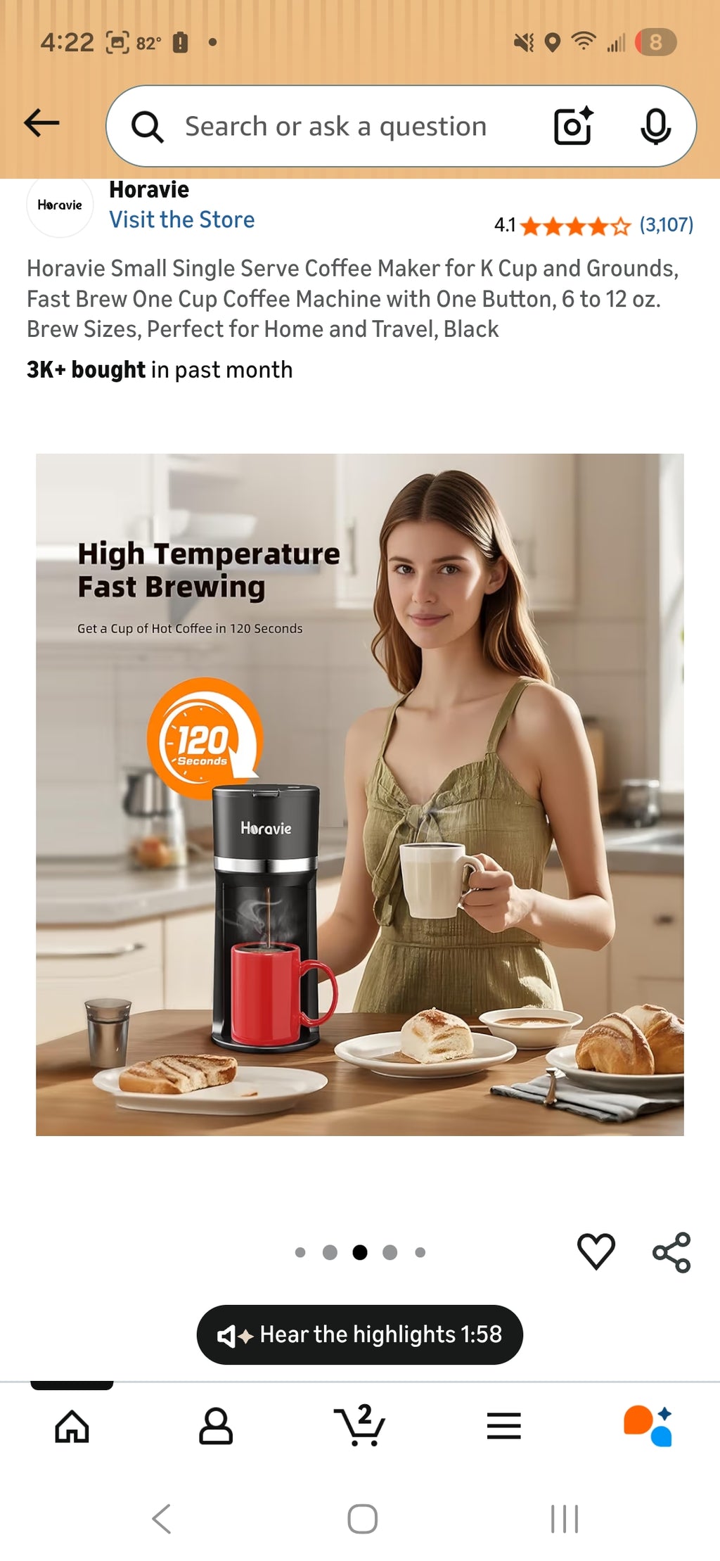 Horatio Single Serve Coffee Maker