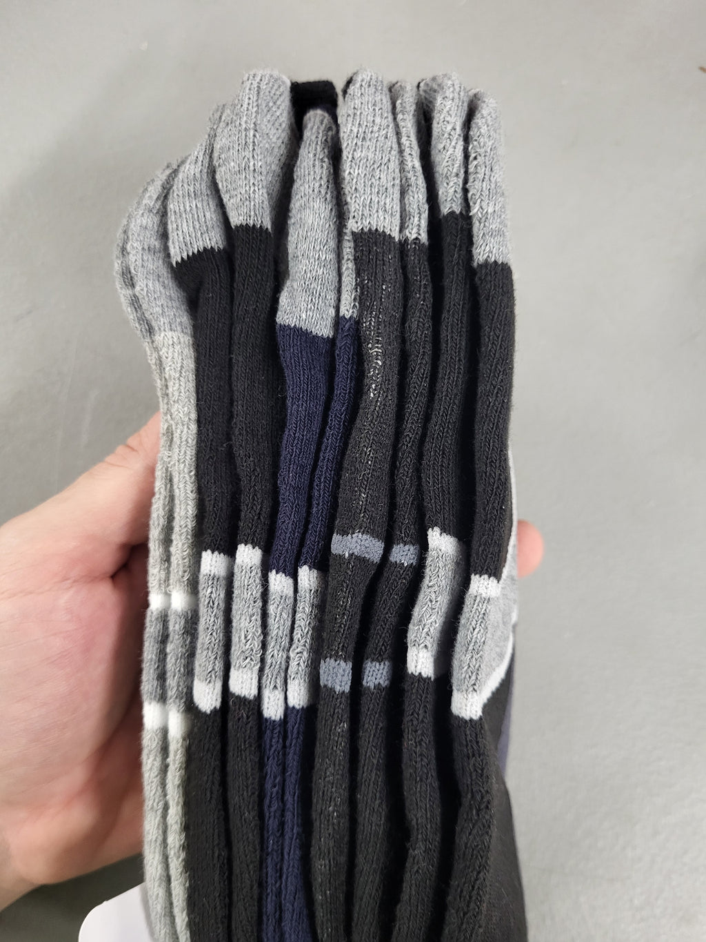 Mens Athletic Low Cut Socks, 5 Pairs (Shoe Size 6.5-12)