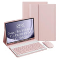 Wireless Keyboard Case & Mouse Combo Samsung Galaxy Tab S10, S9, S8 (Pink)