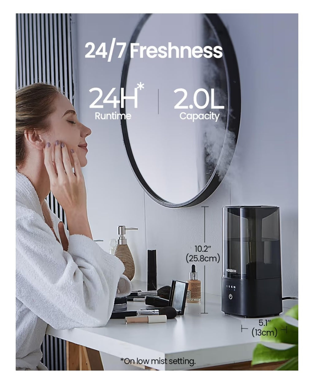 RoseKM Humidifier (Black)