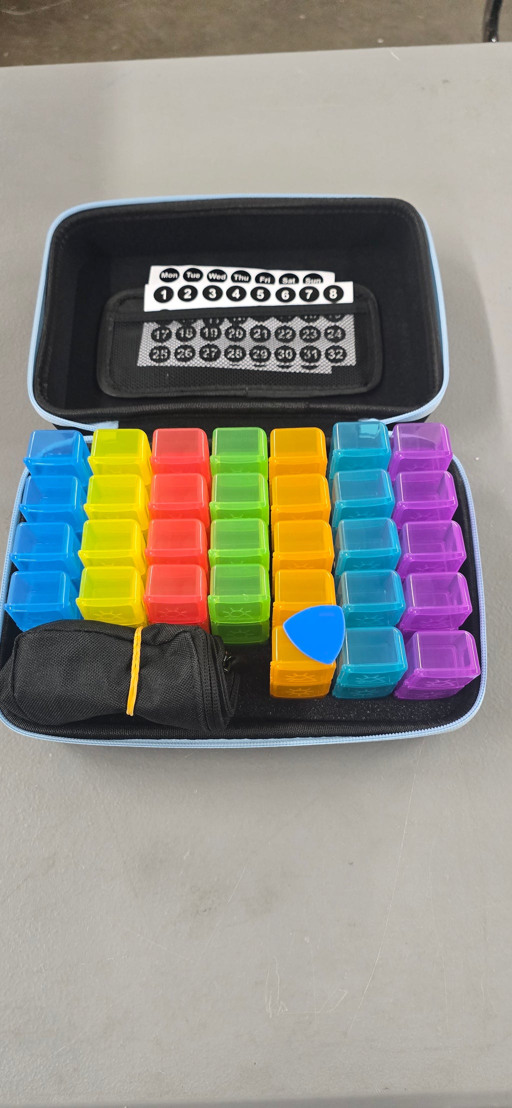 Monthly Pill Organizer 4 Times a Day, Pill Box Organizer