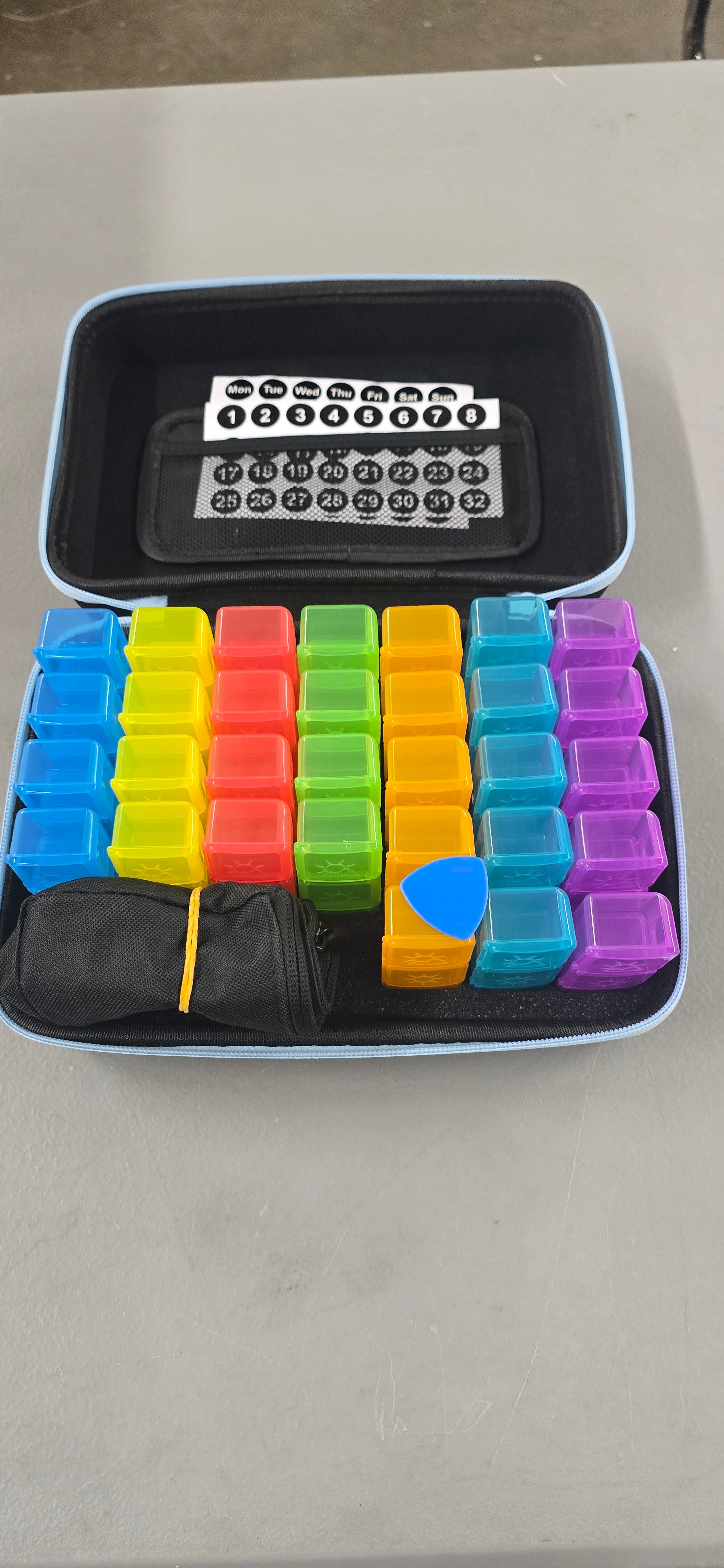 Monthly Pill Organizer 4 Times a Day, Pill Box Organizer