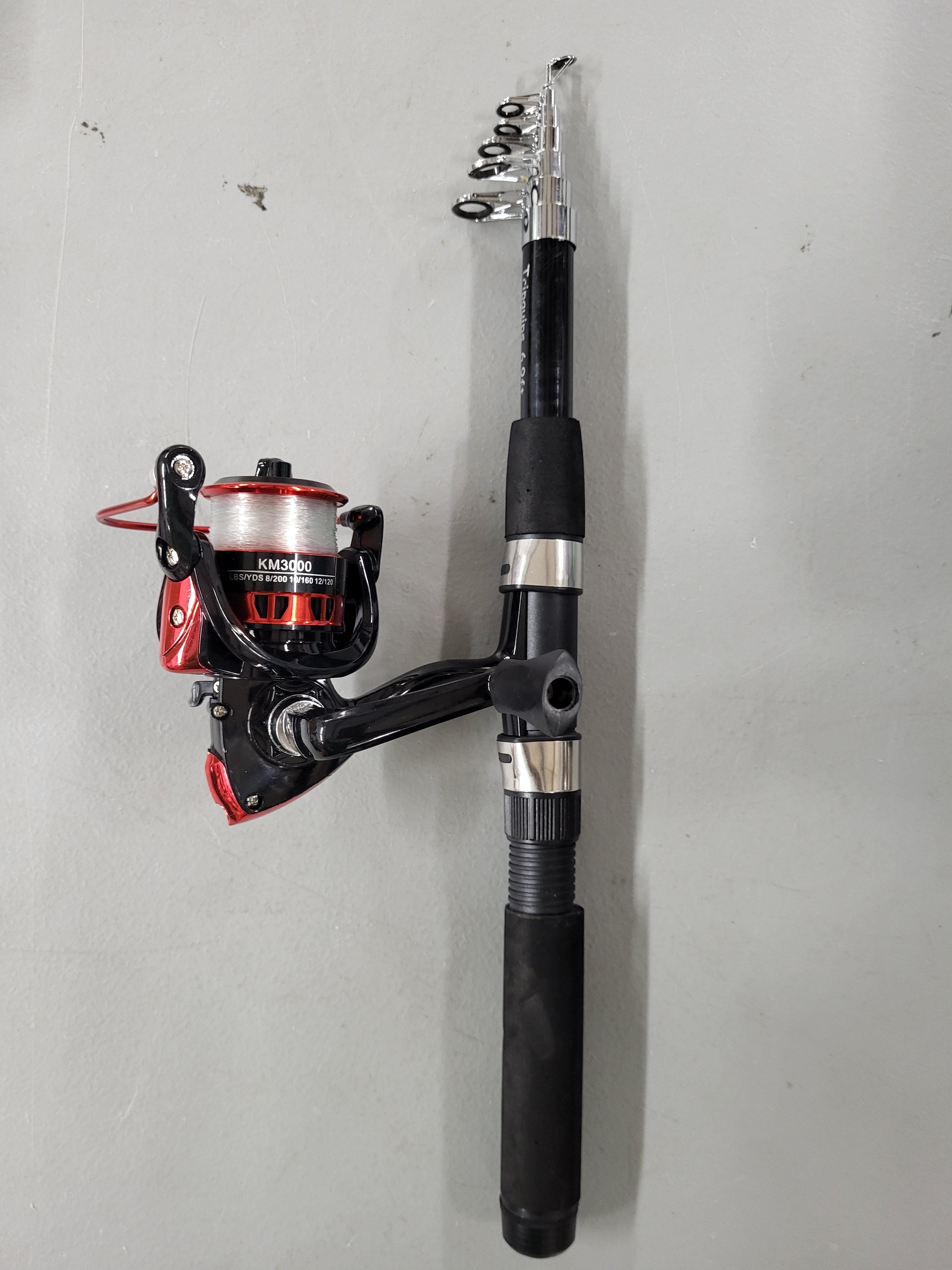 6.9ft Telescopic Fishing Rod and Reel Combo