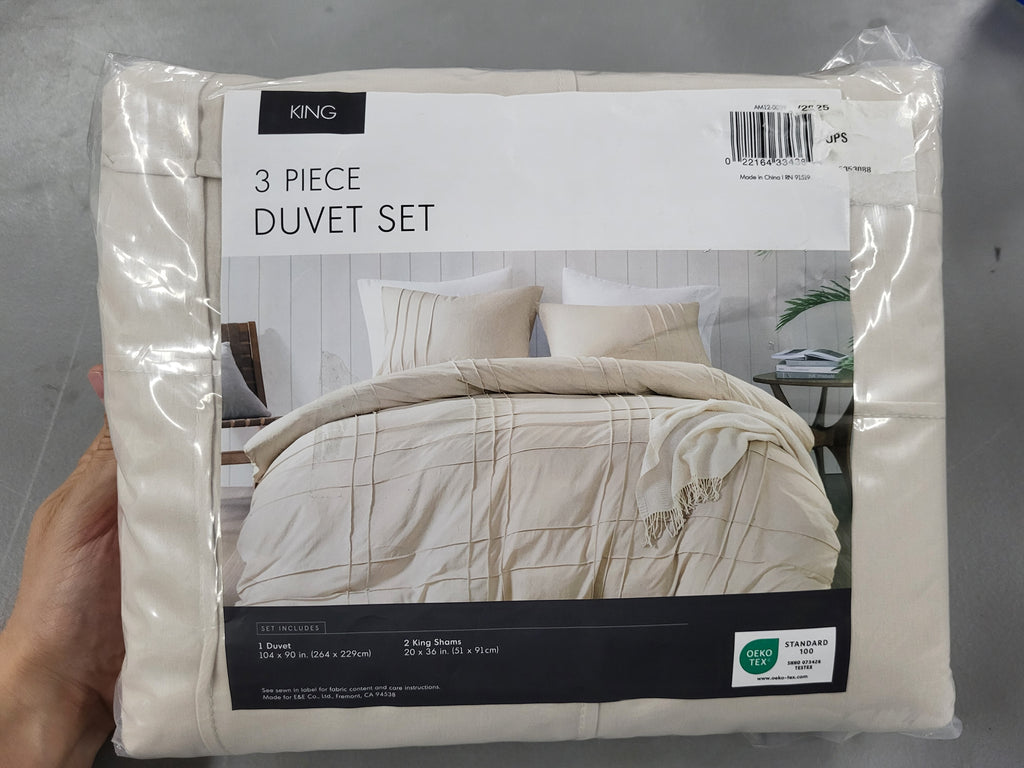 Comfort Spaces 3 Piece Duvet Cover Set (King)