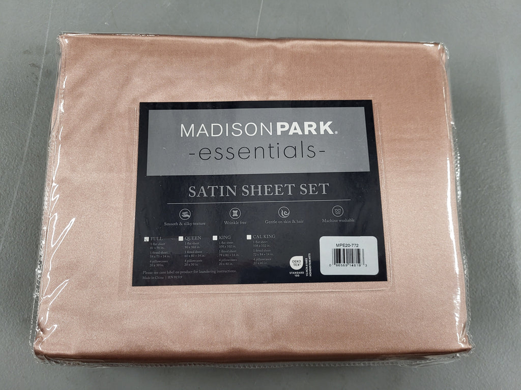 Madison Park Essentials 6 piece Satin Sheet Set (Full)