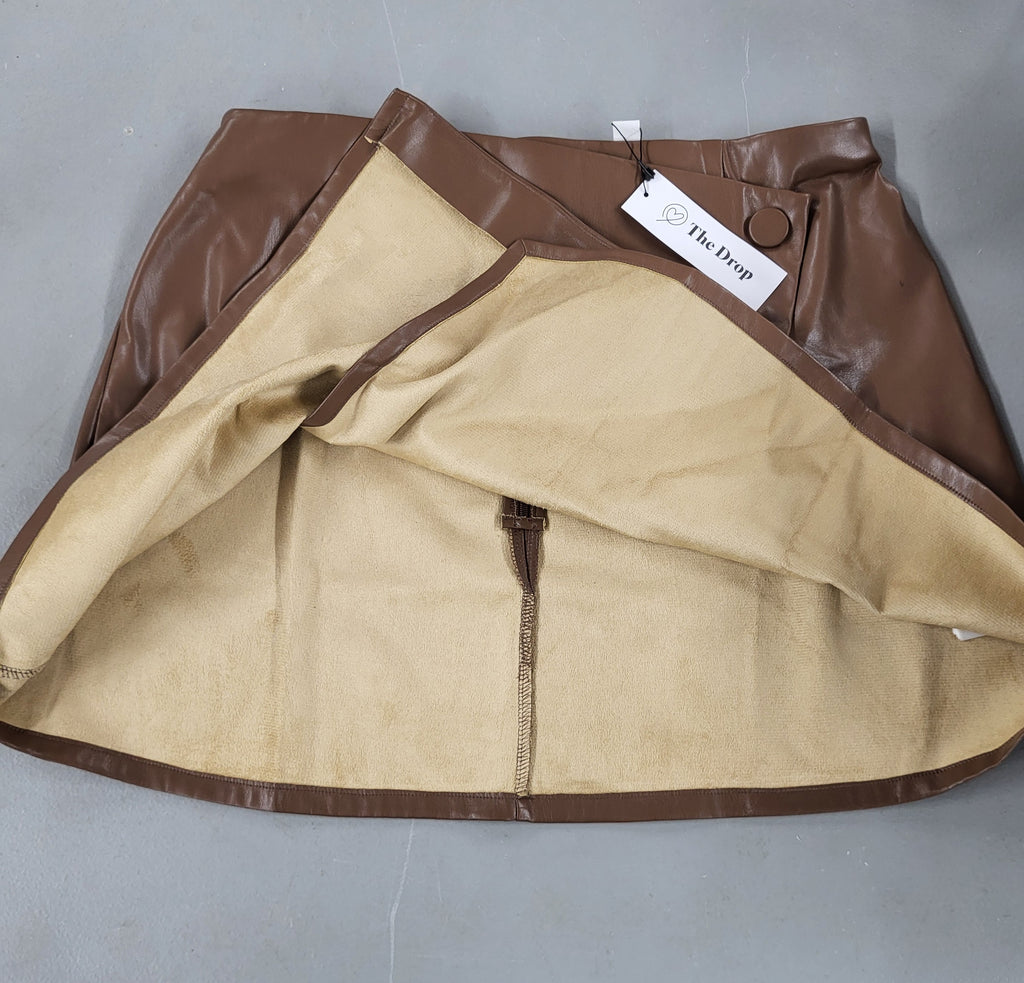The Drop Portia Mini Wrap Skirt (Size Large)