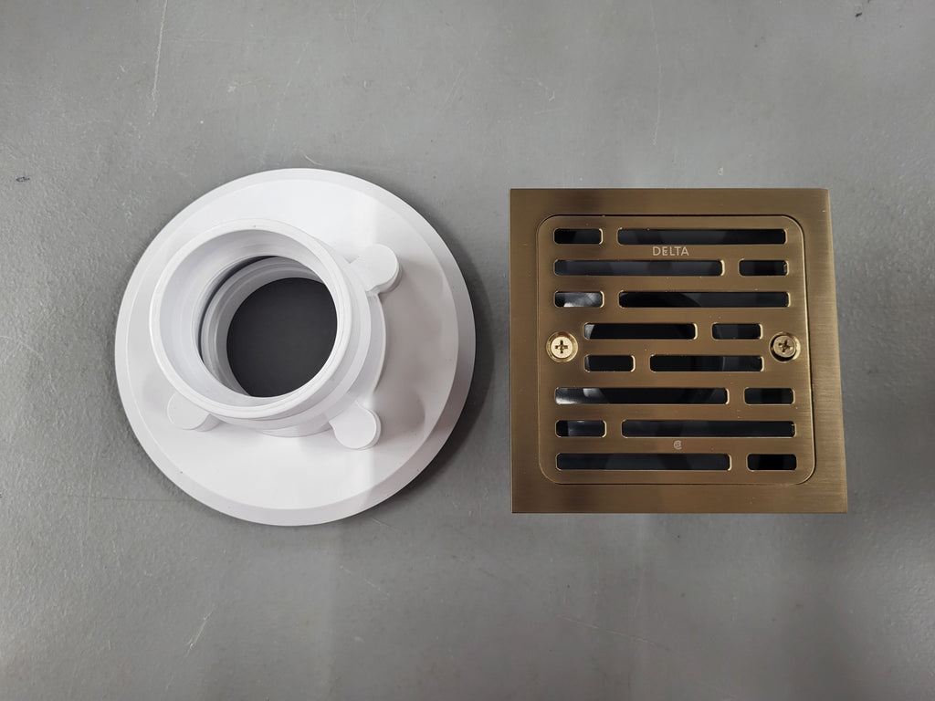 Delta Square Shower Floor Drain Kit (4in)