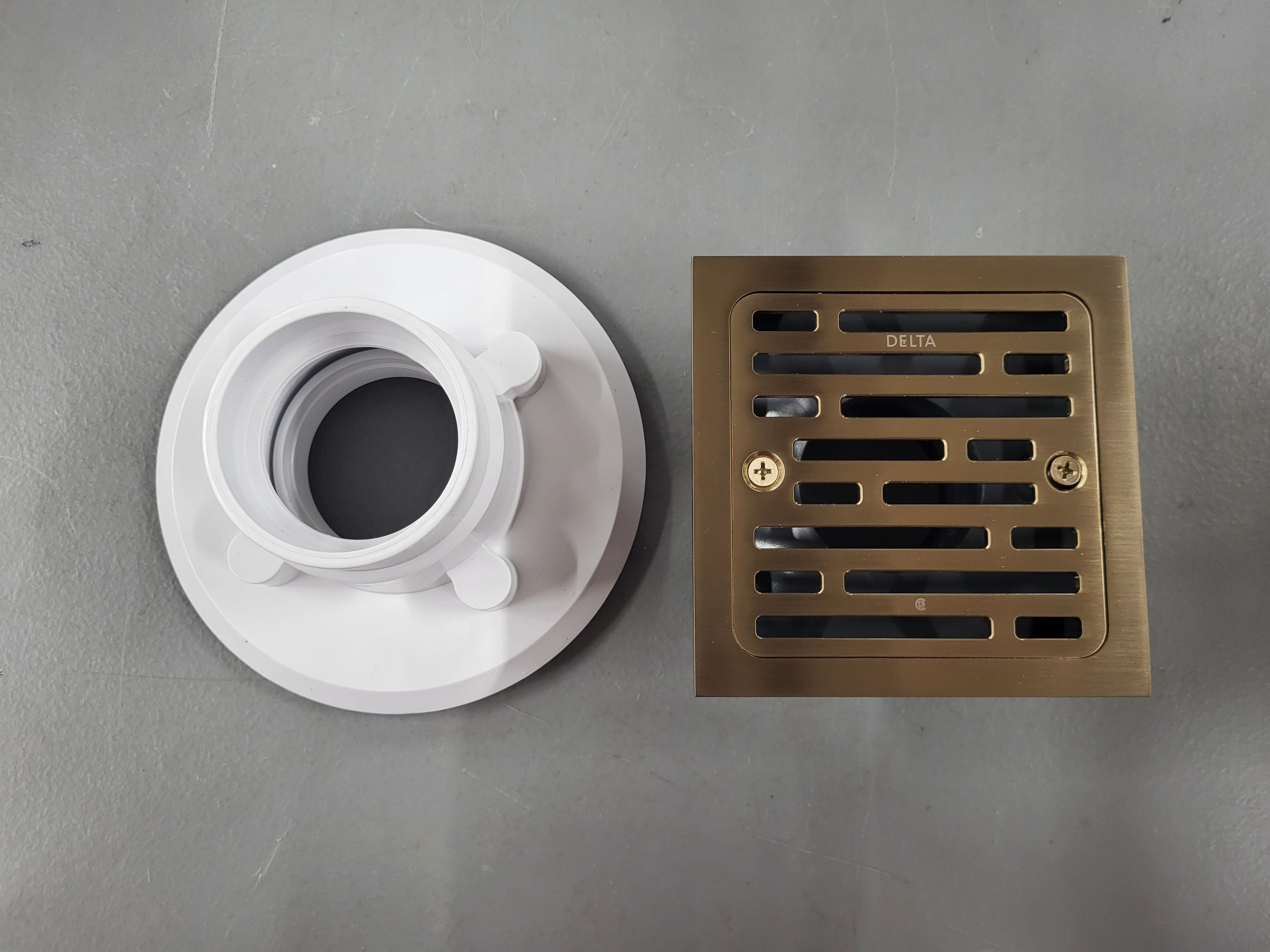 Delta Square Shower Floor Drain Kit (4in)