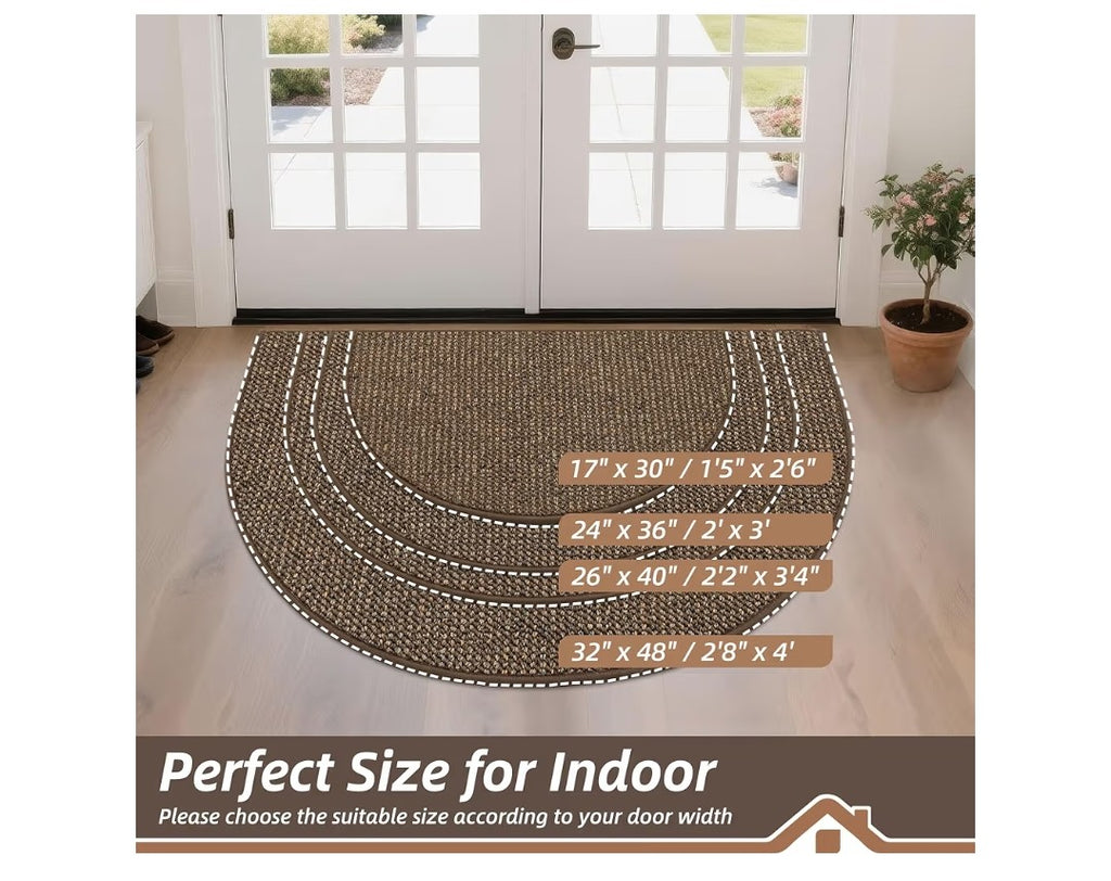 Dirt Trapper Door Mat Half Circle 32in x 48in