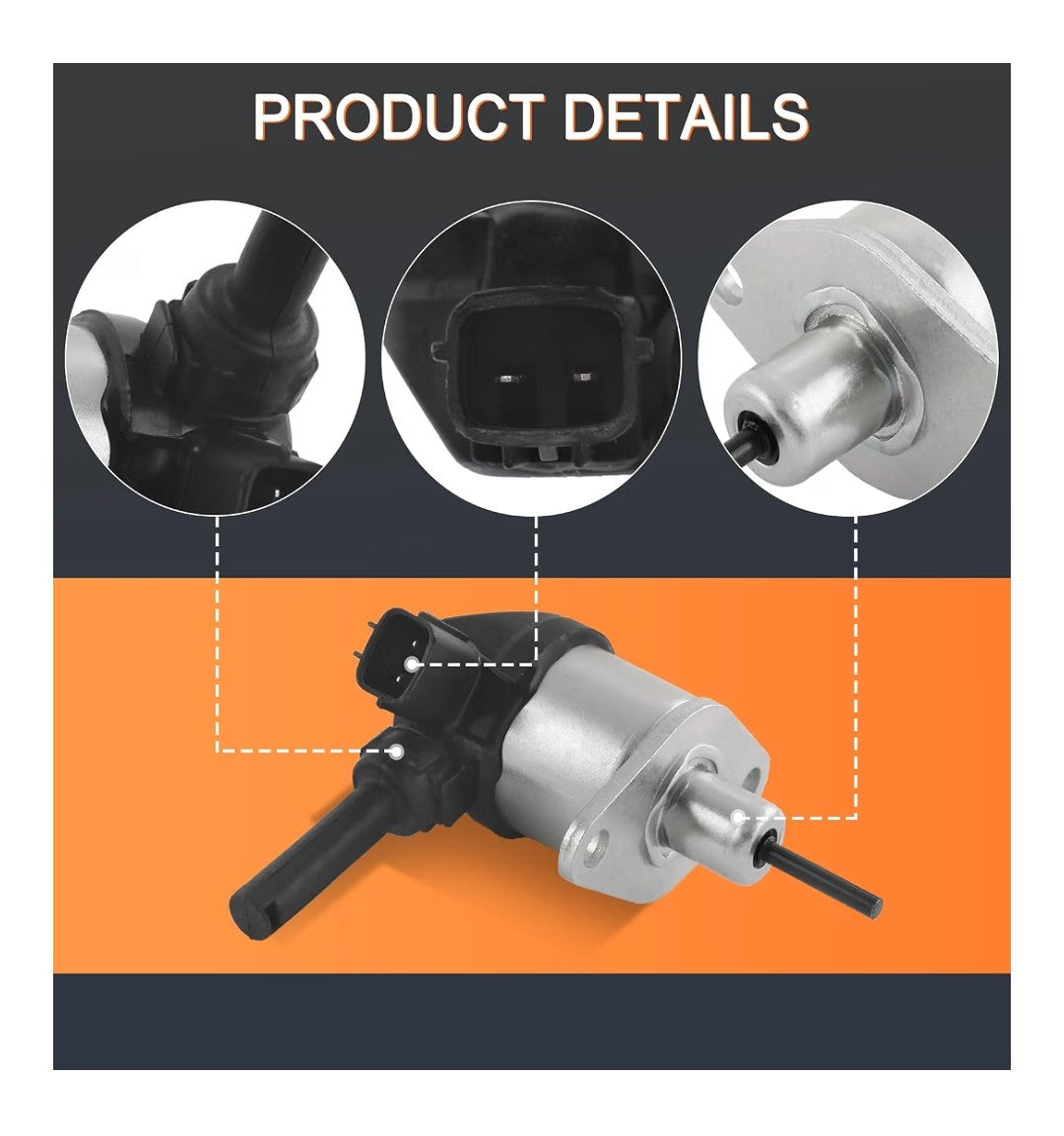 Fuel Shut Off Solenoid Replacement for Kubota (1G772-60012