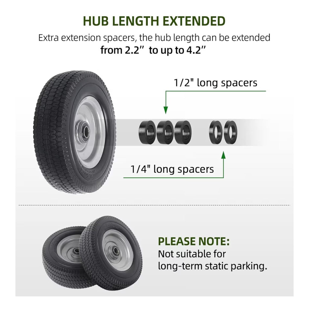 AR-PRO 8in Solid Wheel 2 pack