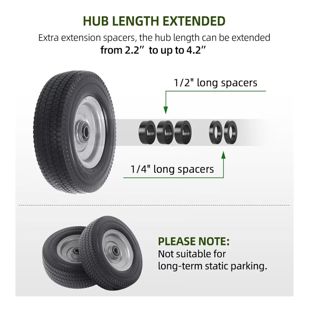 AR-PRO 8in Solid Wheel 2 pack