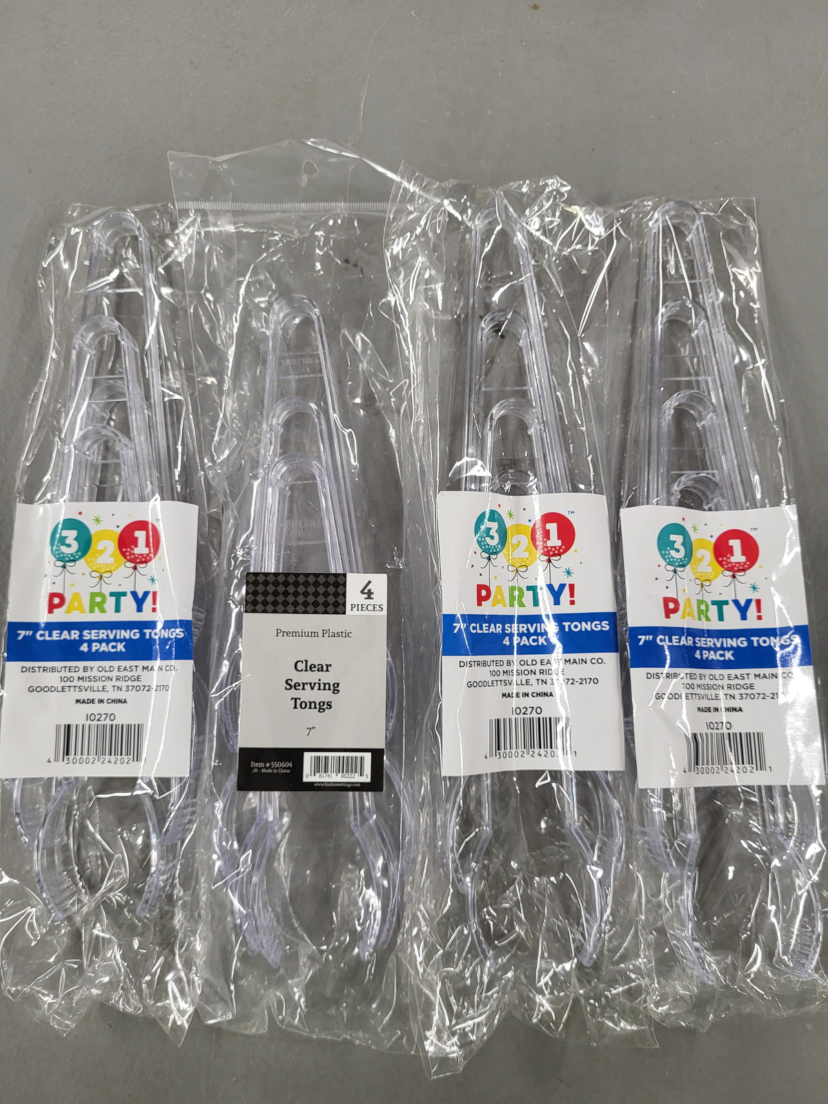 7" Serving Tongs (16 pcs)