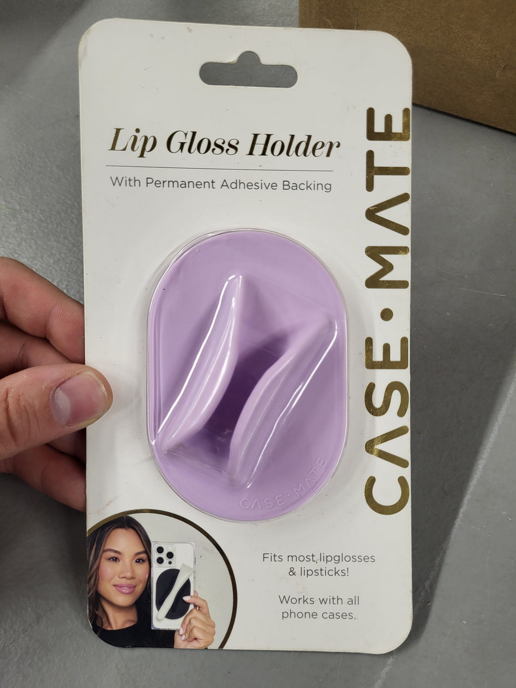 Case-Mate Permanent Adhesive Backing Lip Gloss Holder (Stardust)
