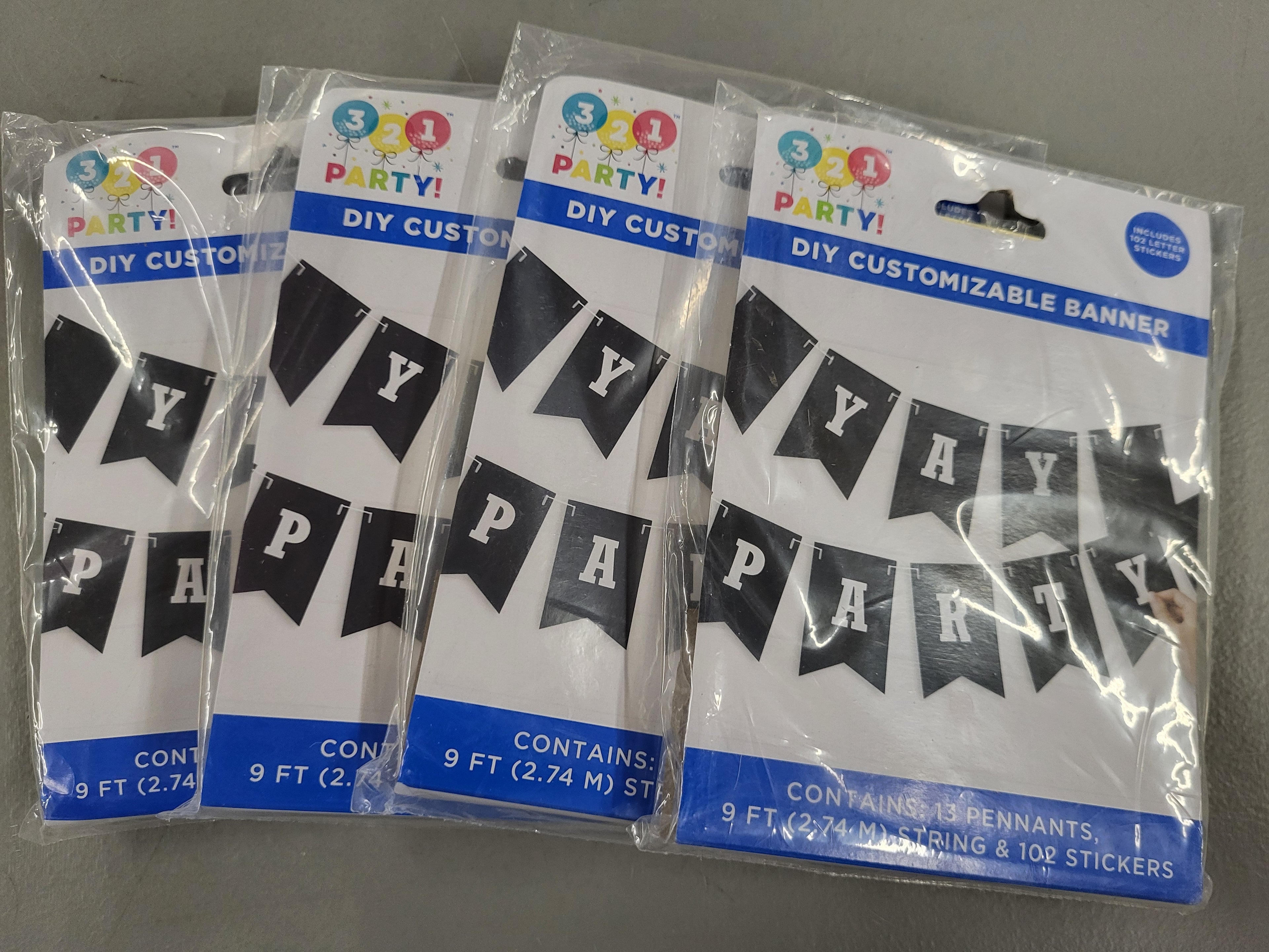 Customizable 9ft Banner (4 pack)