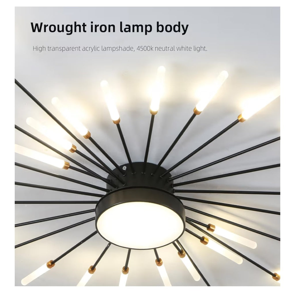 JAYMP Lighting Modern Ceiling Light Flower Shape (28 + 1 Lights)