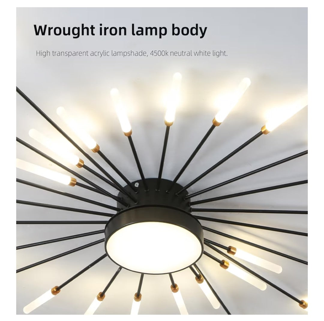 JAYMP Lighting Modern Ceiling Light Flower Shape (28 + 1 Lights)