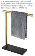 JQK Hand Towel Holder Stand Brushed Gold