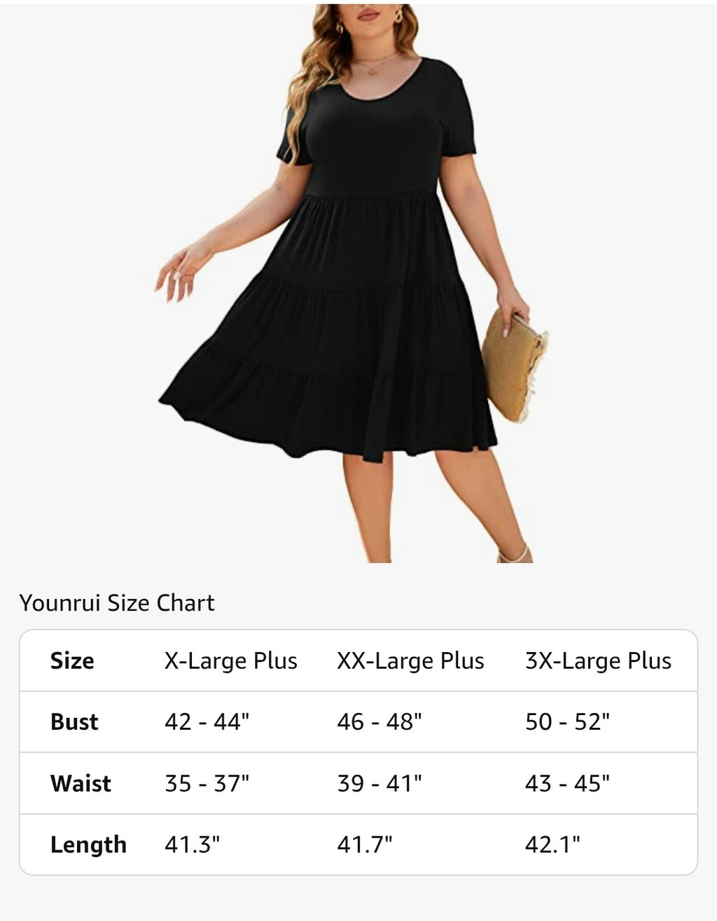 Summer Tiered Dress Short Sleeve (Size 2XL)