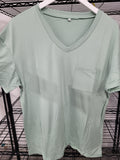V Neck Casual T-Shirt (L)