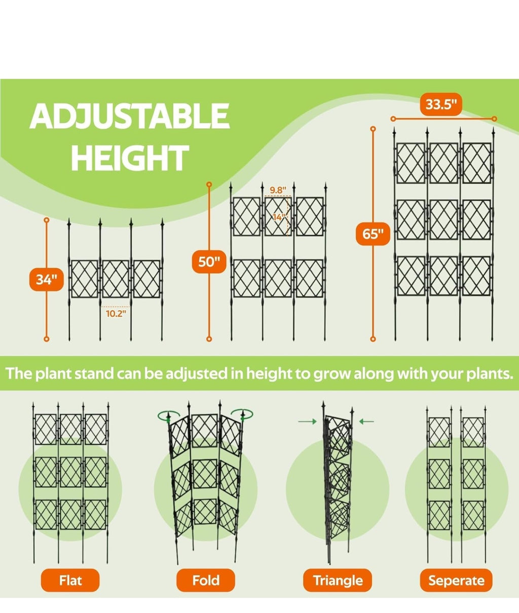 Garden Trellis for Climbing Plants Outdoor - 65"