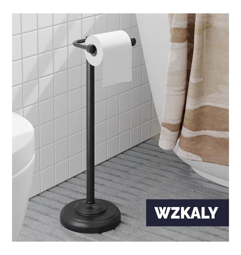 Toilet Paper Holder Stand (Black)