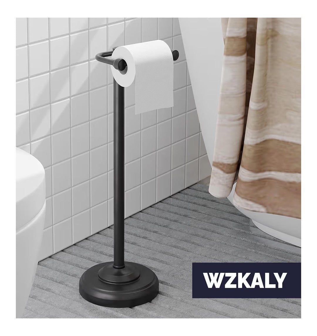 Toilet Paper Holder Stand (Black)