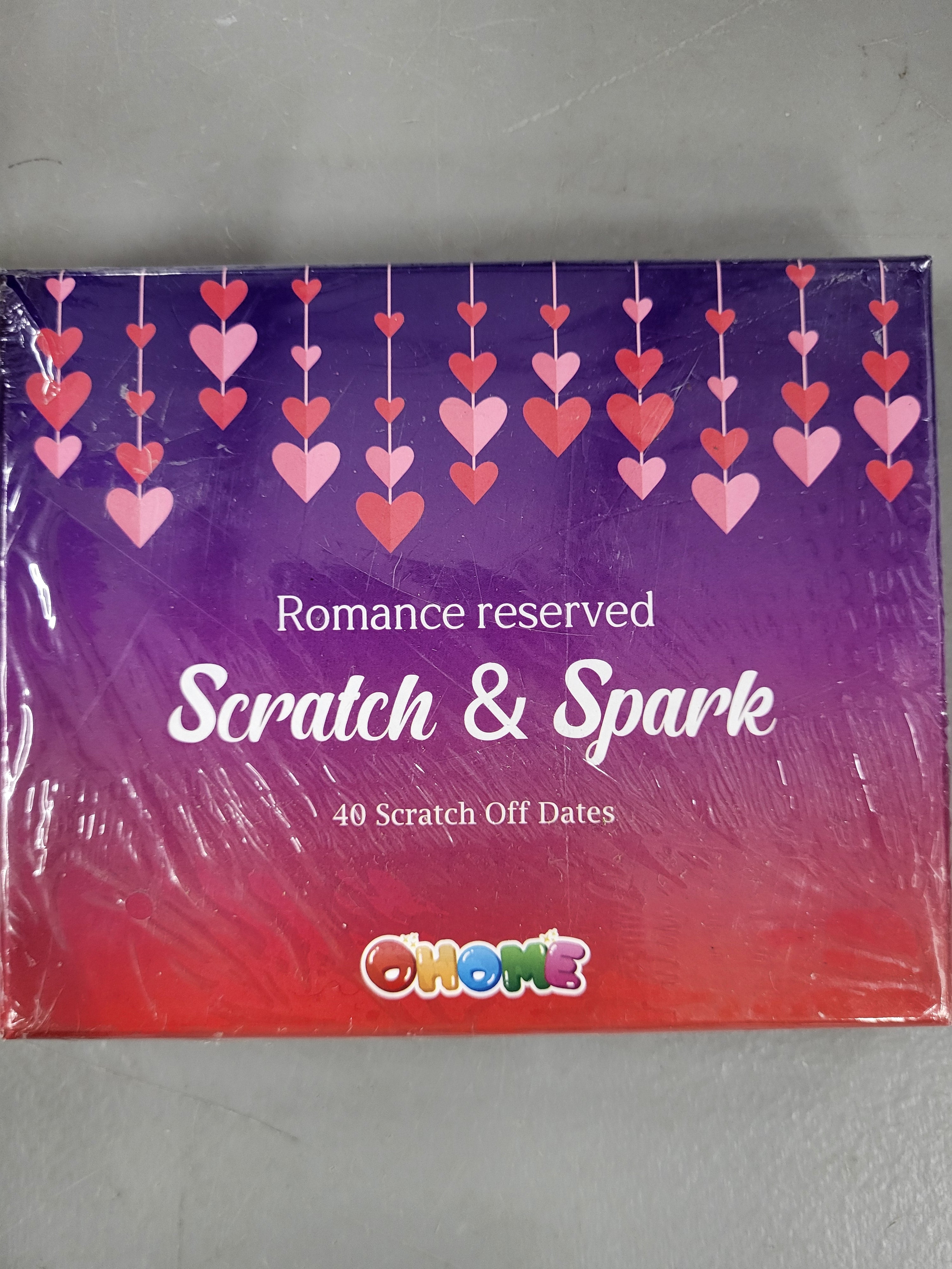 Scratch and Spark Date Cards