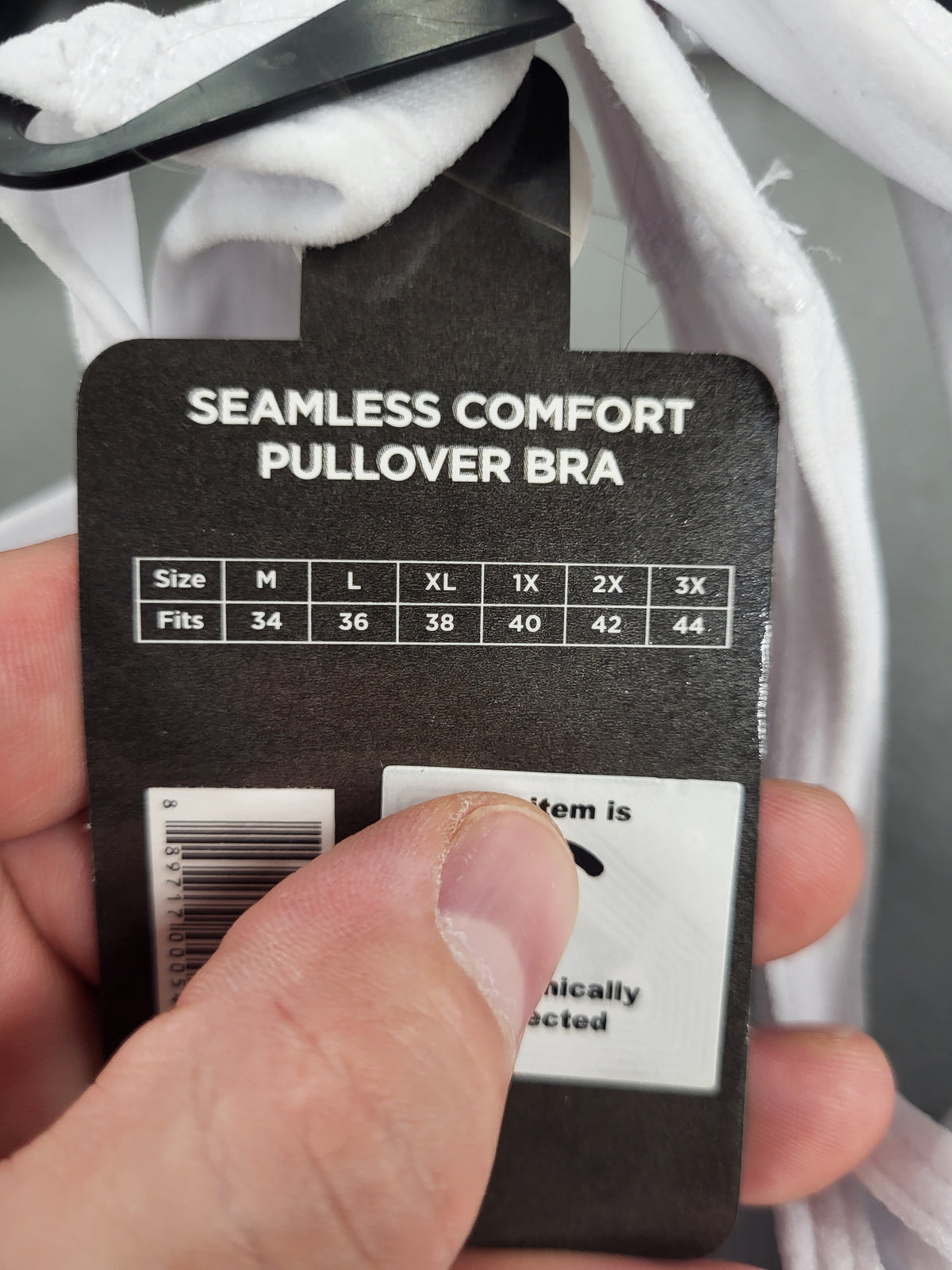 Seamless Comfort Pullover Bra, Grey (Medium)