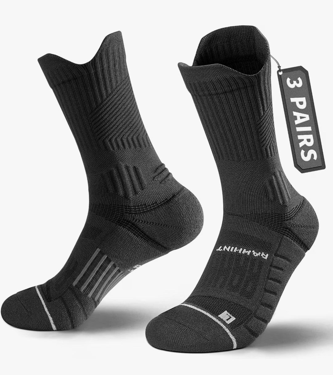 Compression Running Socks, 3 pack (Size 9-13)