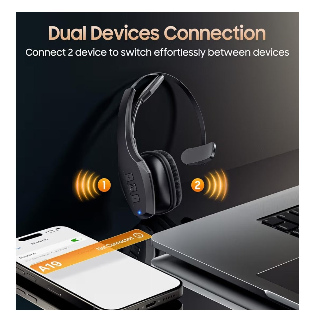 Necode Wireless Headset Model:A19