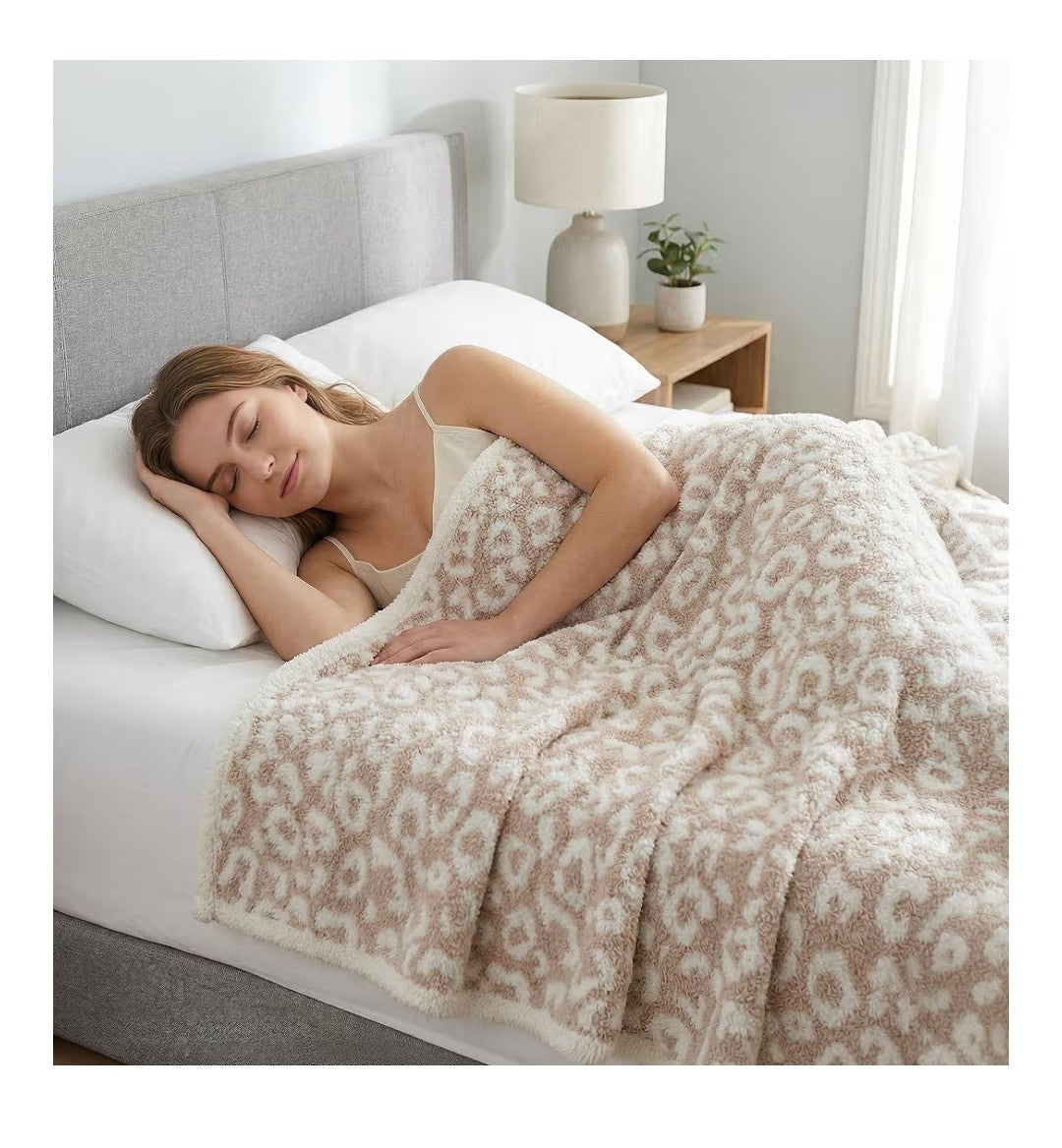 Pavilia Leopard Throw Blanket