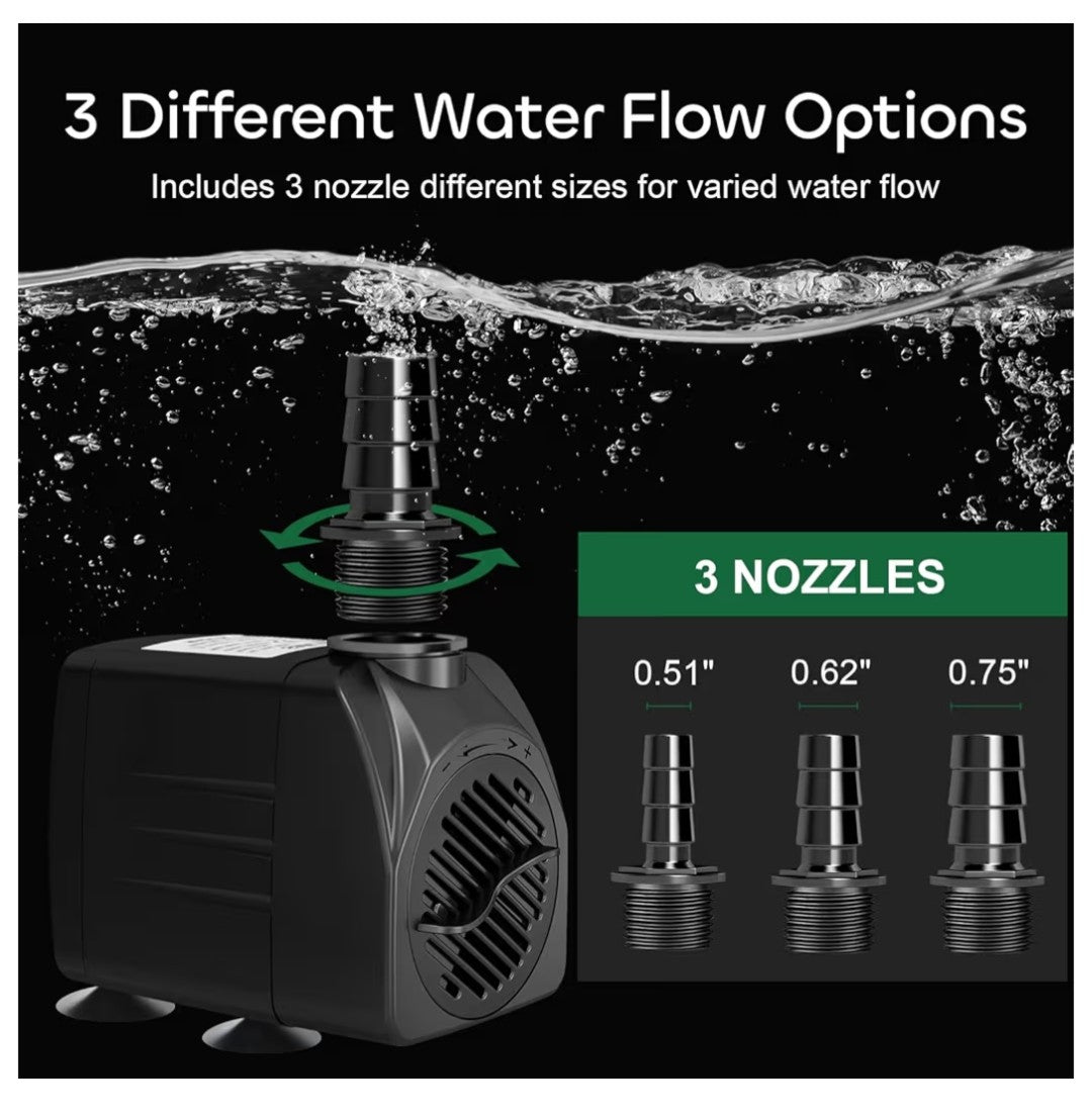GROWNEER Submersive Pump 550GPH