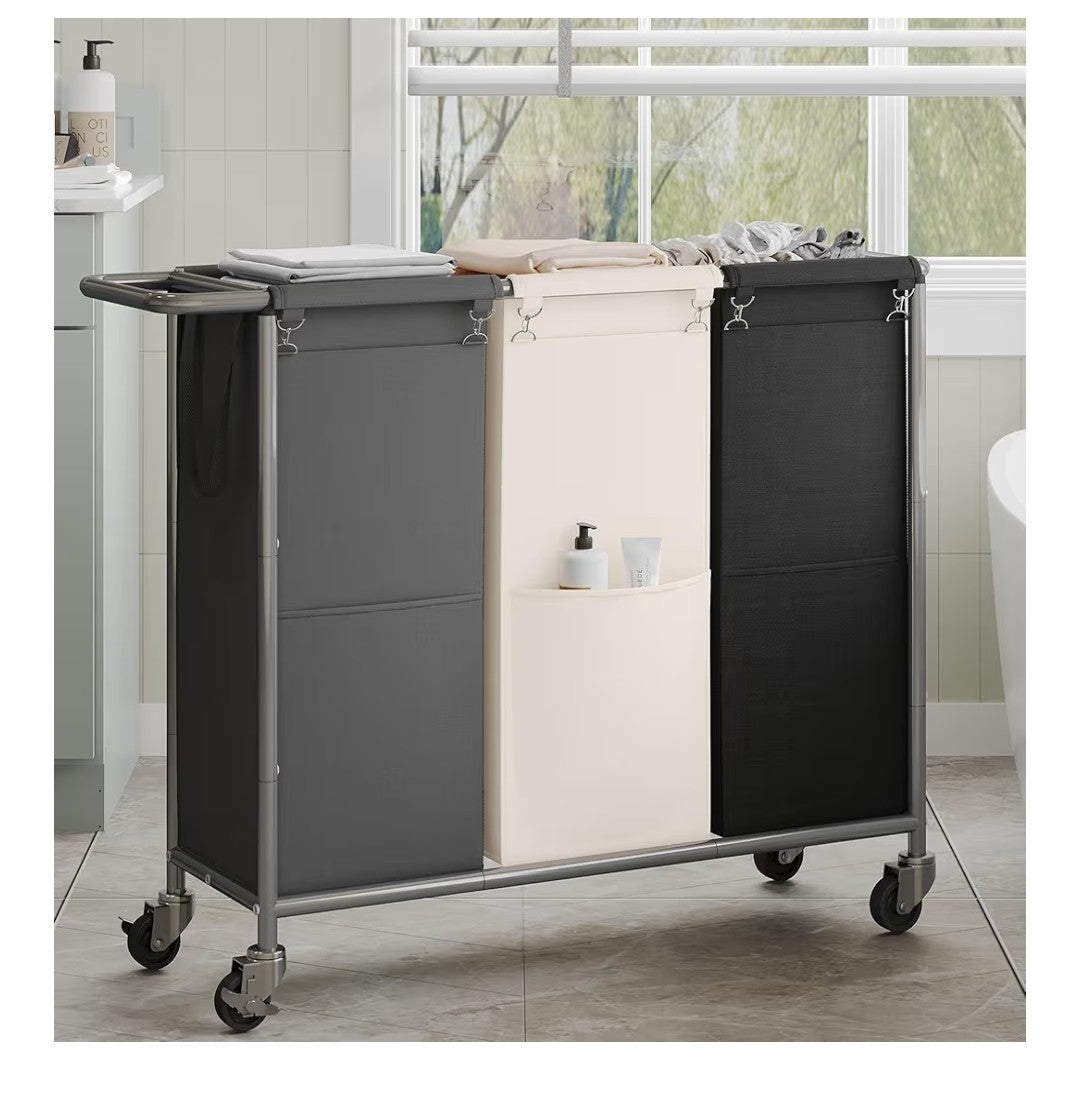 Heybly Rolling Laundry Basket
