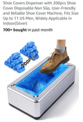 Shoe Covers Dispenser with 200pcs Shoe Cover Disposable Non Slip,