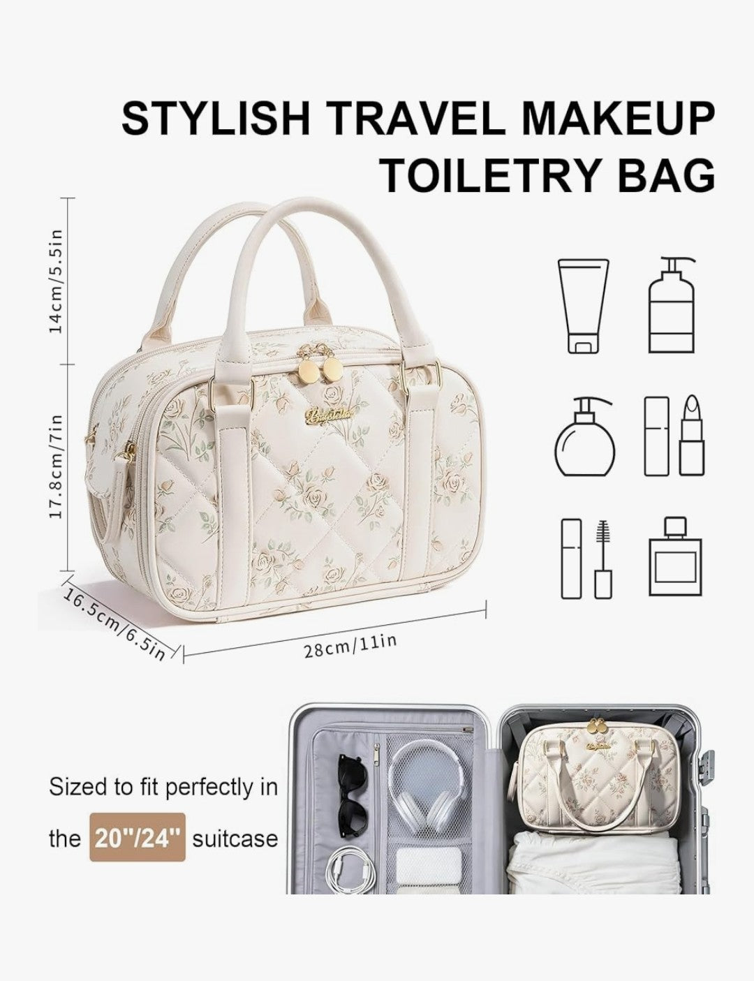 Bagstellar Travel Makeup Bag